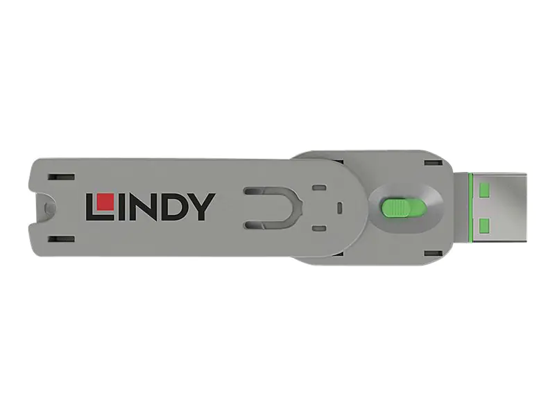 Lindy USB Type A Port Blocker Key - USB-Portblocker - grün