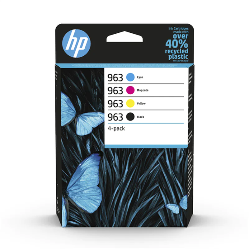 HP 963 - 4er-Pack - Schwarz, Gelb, Cyan, Magenta - original - Tintenpatrone - für Officejet Pro 9010, 9012, 9014, 9015, 9016, 9019, 9020, 9022, 9025 HP 963 - 4er-Pack - Schwarz, Gelb, Cyan, Magenta - original - Tintenpatrone - für Officejet Pro 9010, 9012, 9014, 9015, 9016, 9019, 9020, 9022, 9025