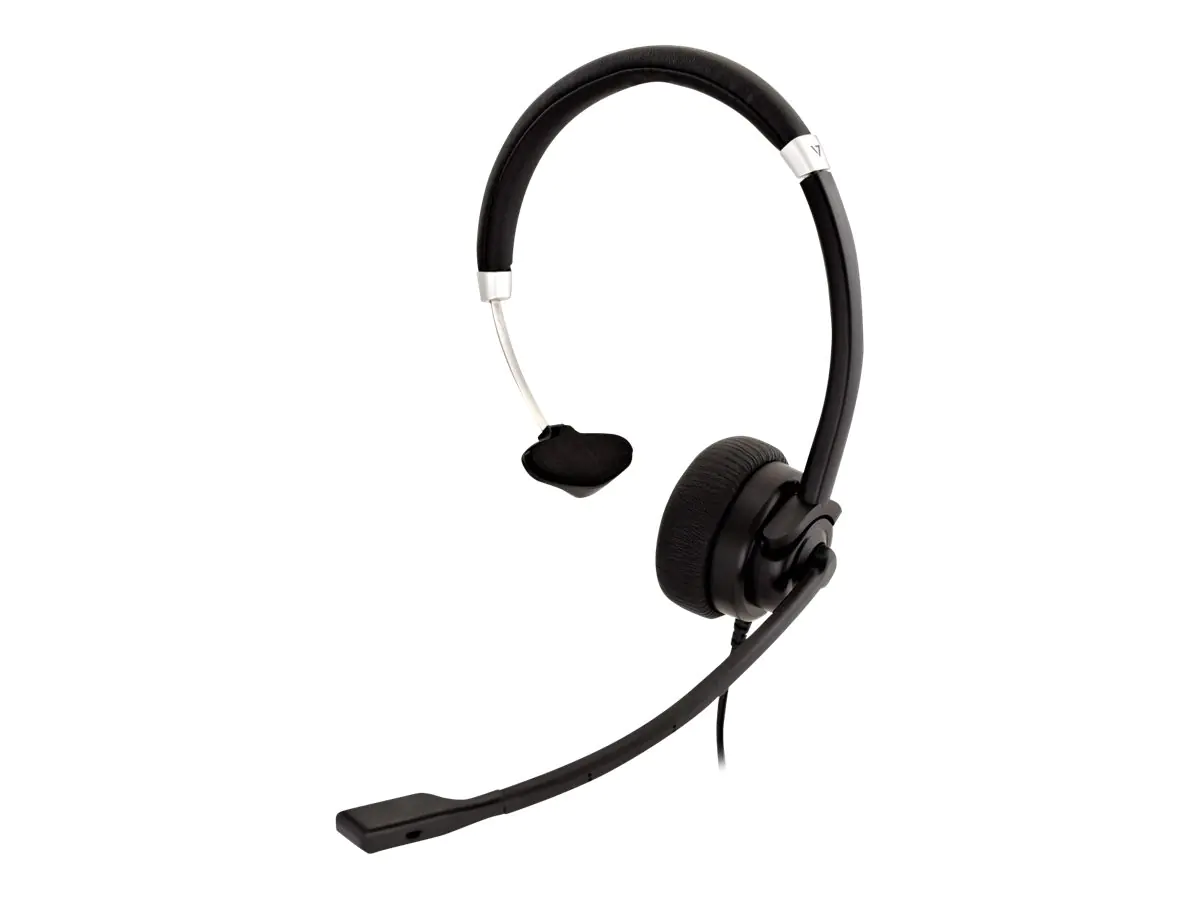 V7 HA401 - Headset - On-Ear - kabelgebunden - 3,5 mm Stecker - Schwarz V7 HA401 - Headset - On-Ear - kabelgebunden - 3,5 mm Stecker - Schwarz