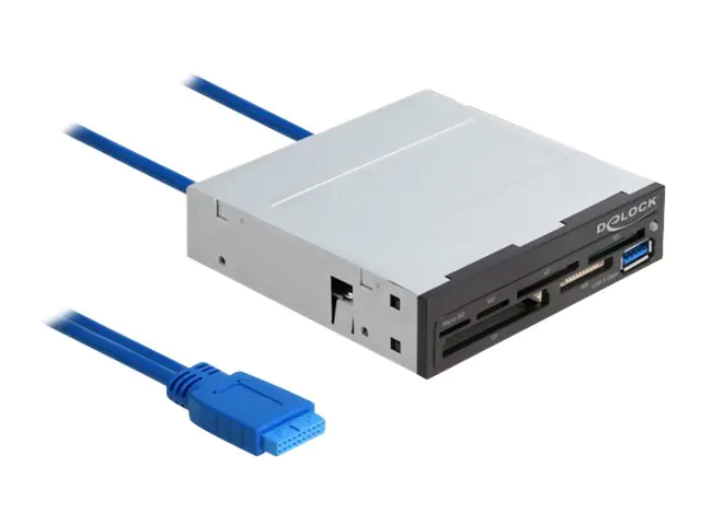 Delock - Kartenleser - 8,9 cm (3,5 Zoll) (Multi-Format) - USB 3.2 Gen 1 Delock - Kartenleser - 8,9 cm (3,5 Zoll) (Multi-Format) - USB 3.2 Gen 1