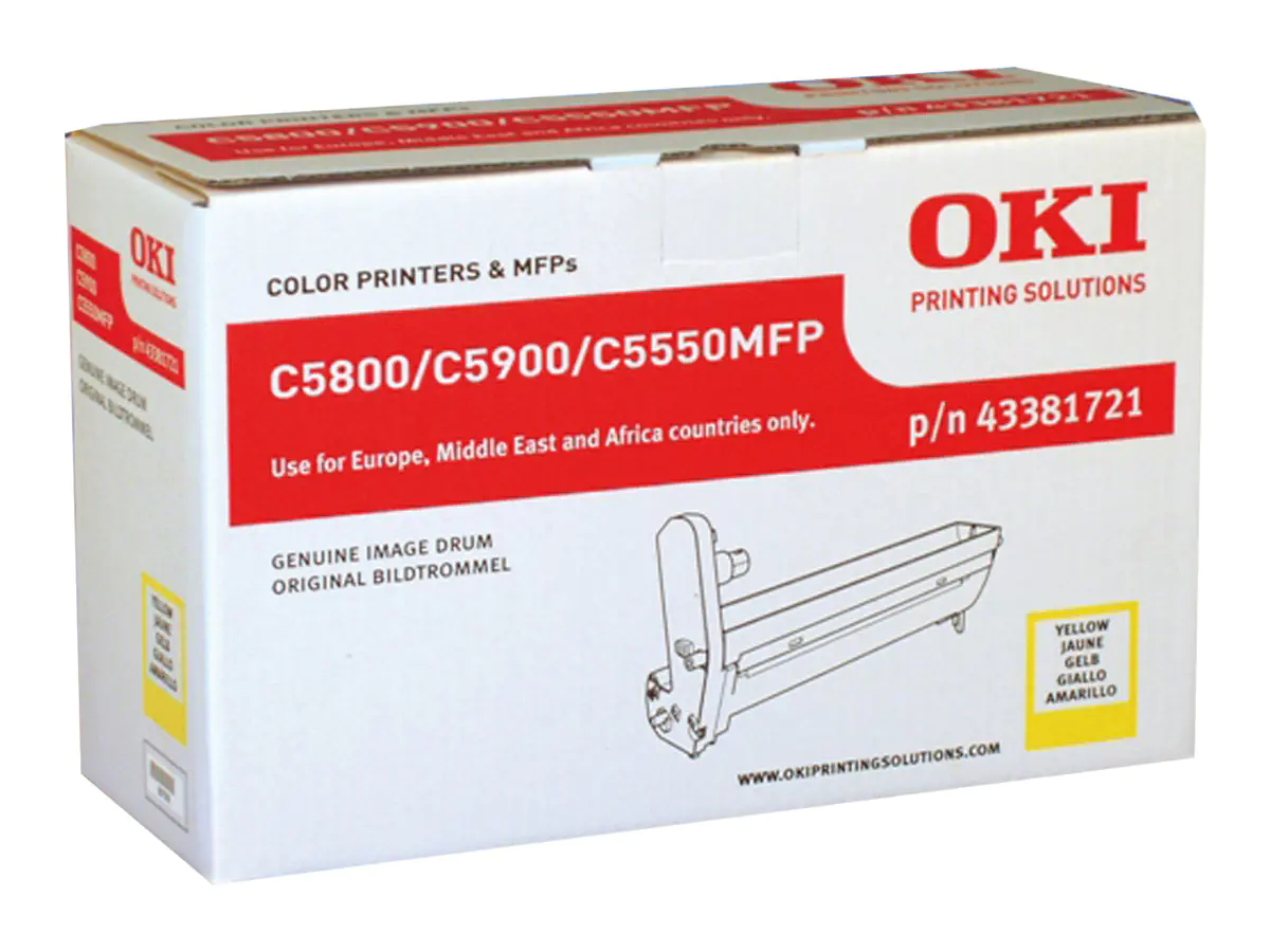 OKI - Gelb - Original - Trommeleinheit - für C5550 MFP, 5800dn, 5800Ldn, 5800n, 5900cdtn, 5900dn, 5900dtn, 5900n