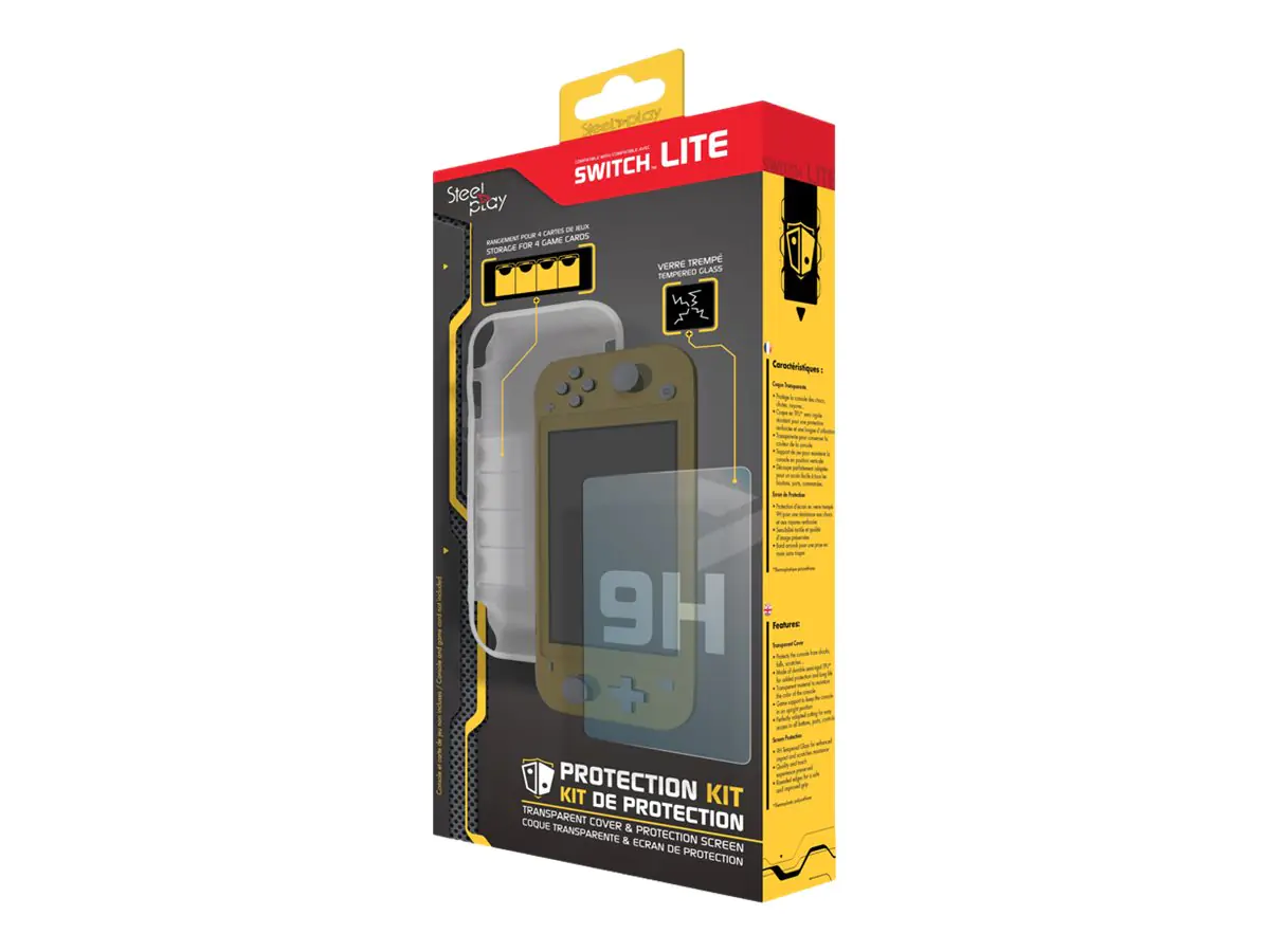 Steelplay Protection Kit - Hintere Abdeckung für Spielekonsole - Thermoplastisches Polyurethan (TPU) - durchsichtig - für Nintendo Switch Lite