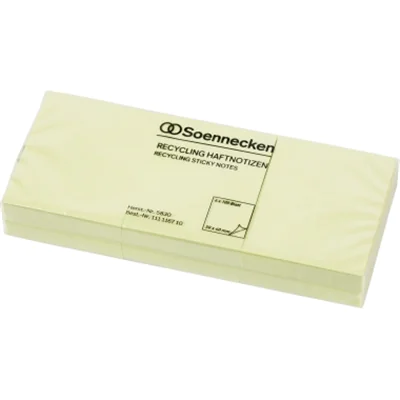 Soennecken Haftnotiz oeco 5830 RC 50x40mm 100Bl. gelb 6St. Soennecken Haftnotiz oeco 5830 RC 50x40mm 100Bl. gelb 6St.