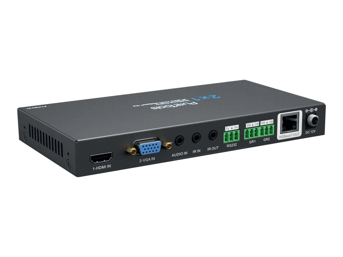 PureLink PureTools PT-PSW-21 - 2x1 Schalter / Untersetzer / HDBase-Umwandler