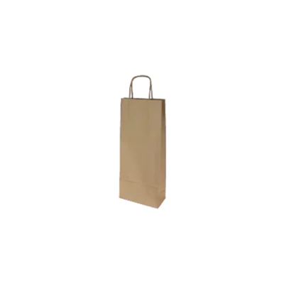 Geschenktragetasche 16 x 39 x 8 cm (B x H x T) Kraftpapier natron braun 250 St./Pack.