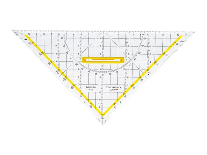 Aristo TZ - Geodreieck - 25 cm - 45°, 45° - klar AR1650/4
