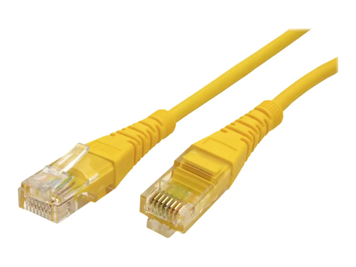 Roline - Patch-Kabel - RJ-45 (M) zu RJ-45 (M) - 1 m - UTP - CAT 5e - geformt - Gelb