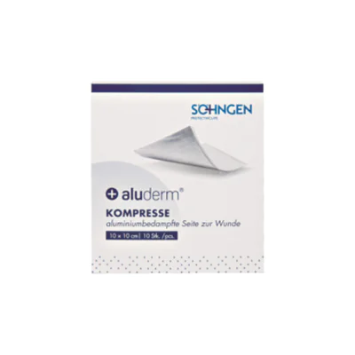 aluderm® Kompresse 10 x 10 cm (B x L) 10 St./Pack. aluderm® Kompresse 10 x 10 cm (B x L) 10 St./Pack.