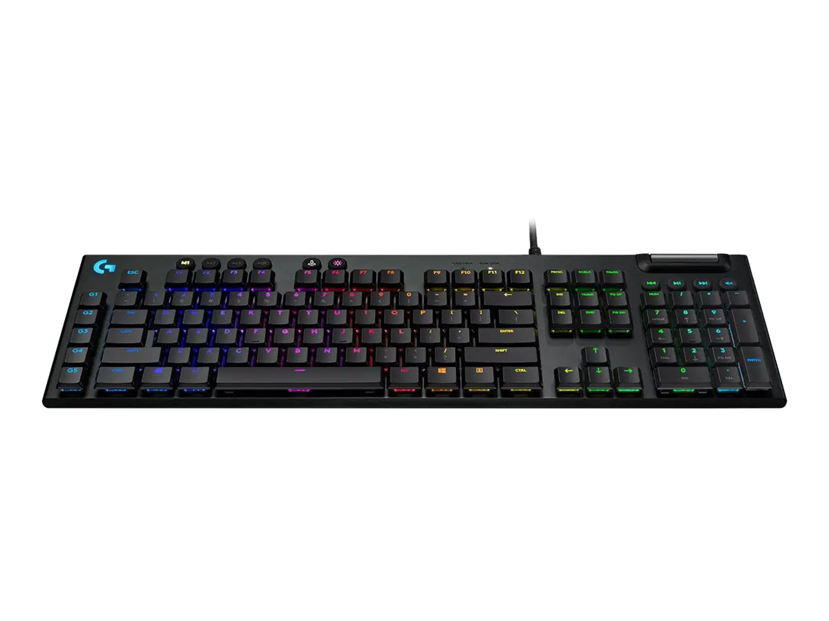 Logitech Gaming G815 - Tastatur - Hintergrundbeleuchtung - USB - US International - Tastenschalter: GL Tactile - Schwarz