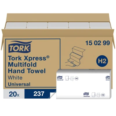 Tork Papierhandtuch 150299 21,3x23,4 2lagig ws 4.740 Bl./Pack. Tork Papierhandtuch 150299 21,3x23,4 2lagig ws 4.740 Bl./Pack.