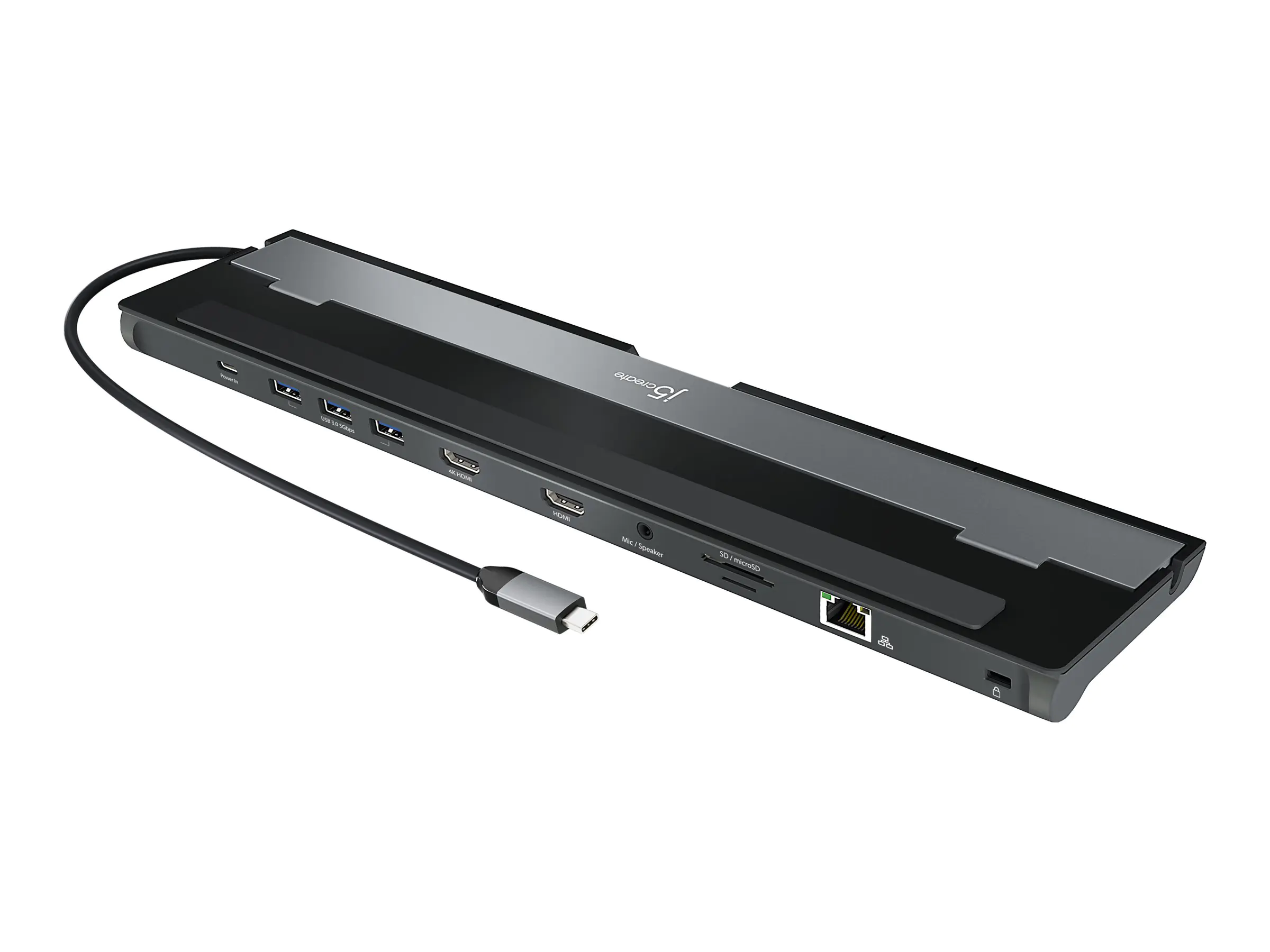 J5Create JCD542 - Dockingstation - USB-C 3.1 Gen 1 - 2 x HDMI - 1GbE
