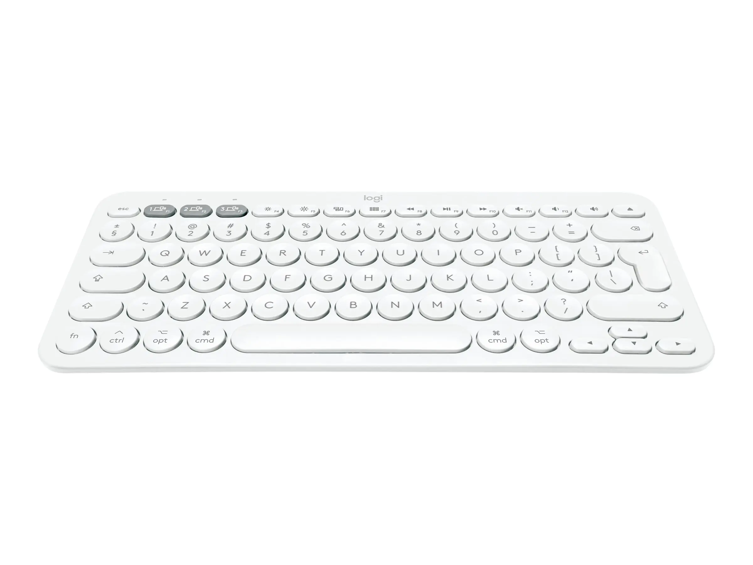 Logitech K380 Multi-Device Bluetooth Keyboard - Tastatur - kabellos - Bluetooth 3.0 - QWERTZ - Deutsch - Off-White