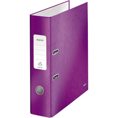 Leitz Ordner WOW 10050062 DIN A4 80mm Pappe violett Leitz Ordner WOW 10050062 DIN A4 80mm Pappe violett