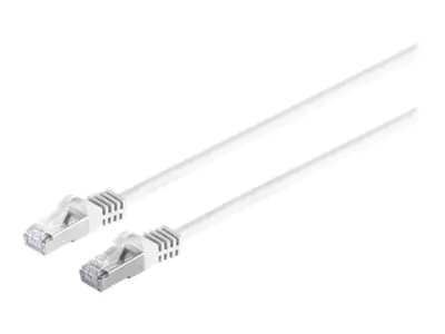 exertis Connect - Patch-Kabel - RJ-45 (M) zu RJ-45 (M) - 7.5 m - SFTP, PiMF - CAT 6a - halogenfrei, geformt, ohne Haken, verseilt - weiß