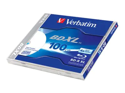 Verbatim - BD-R XL - 100 GB 4x - mit Tintenstrahldrucker bedruckbare Oberfläche - Jewel Case (Schachtel)