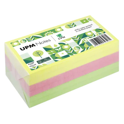 UPM Notes Haftnotiz Brillant 125 x 75 mm (B x H) je 2 x gelb, rosa, grün 100 Bl./Pack. 6 Block/Pack. UPM Notes Haftnotiz Brillant 125 x 75 mm (B x H) je 2 x gelb, rosa, grün 100 Bl./Pack. 6 Block/Pack.
