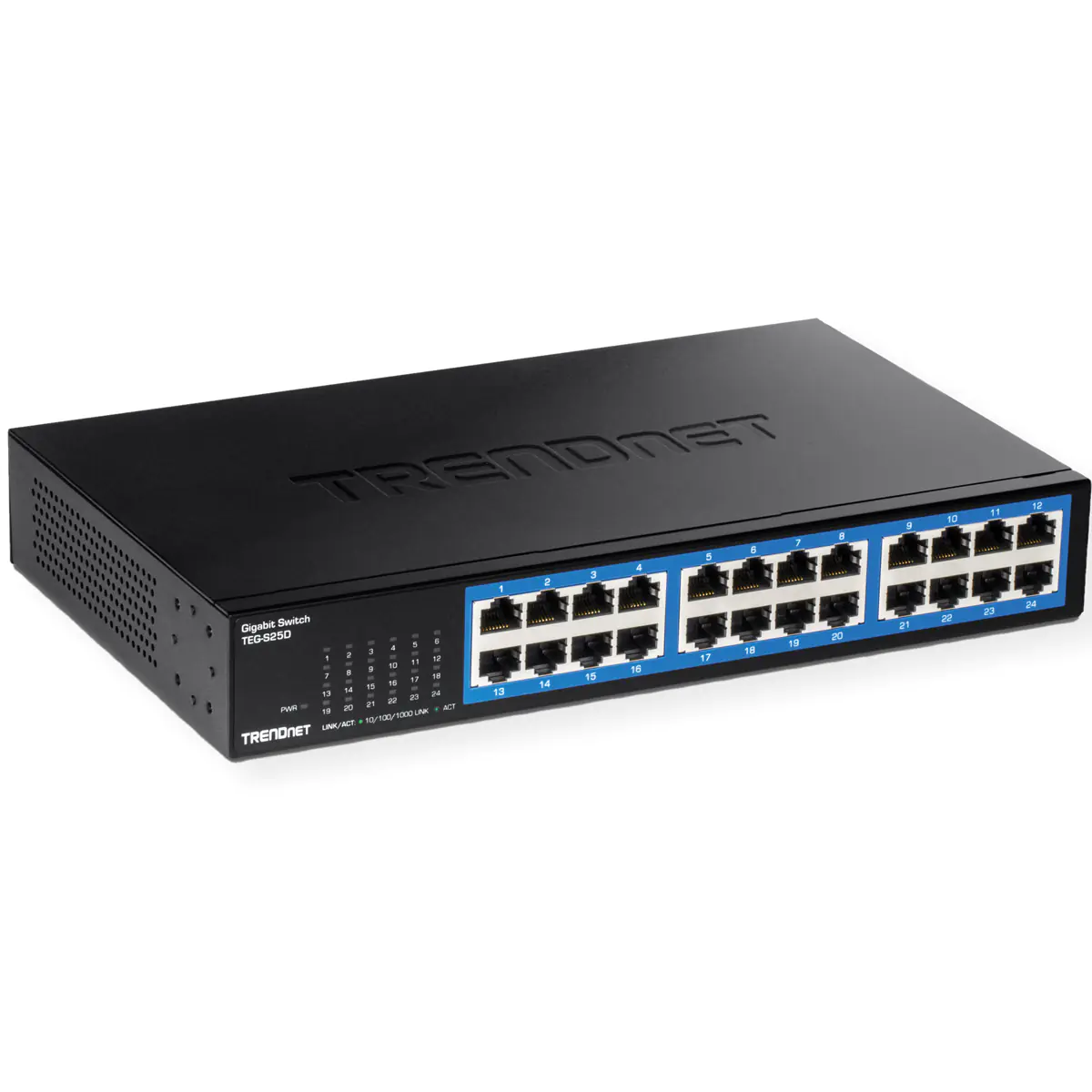 TRENDnet TEG S25D - Switch - 24 x 10/100/1000 - Desktop, an Rack montierbar - TAA-konform