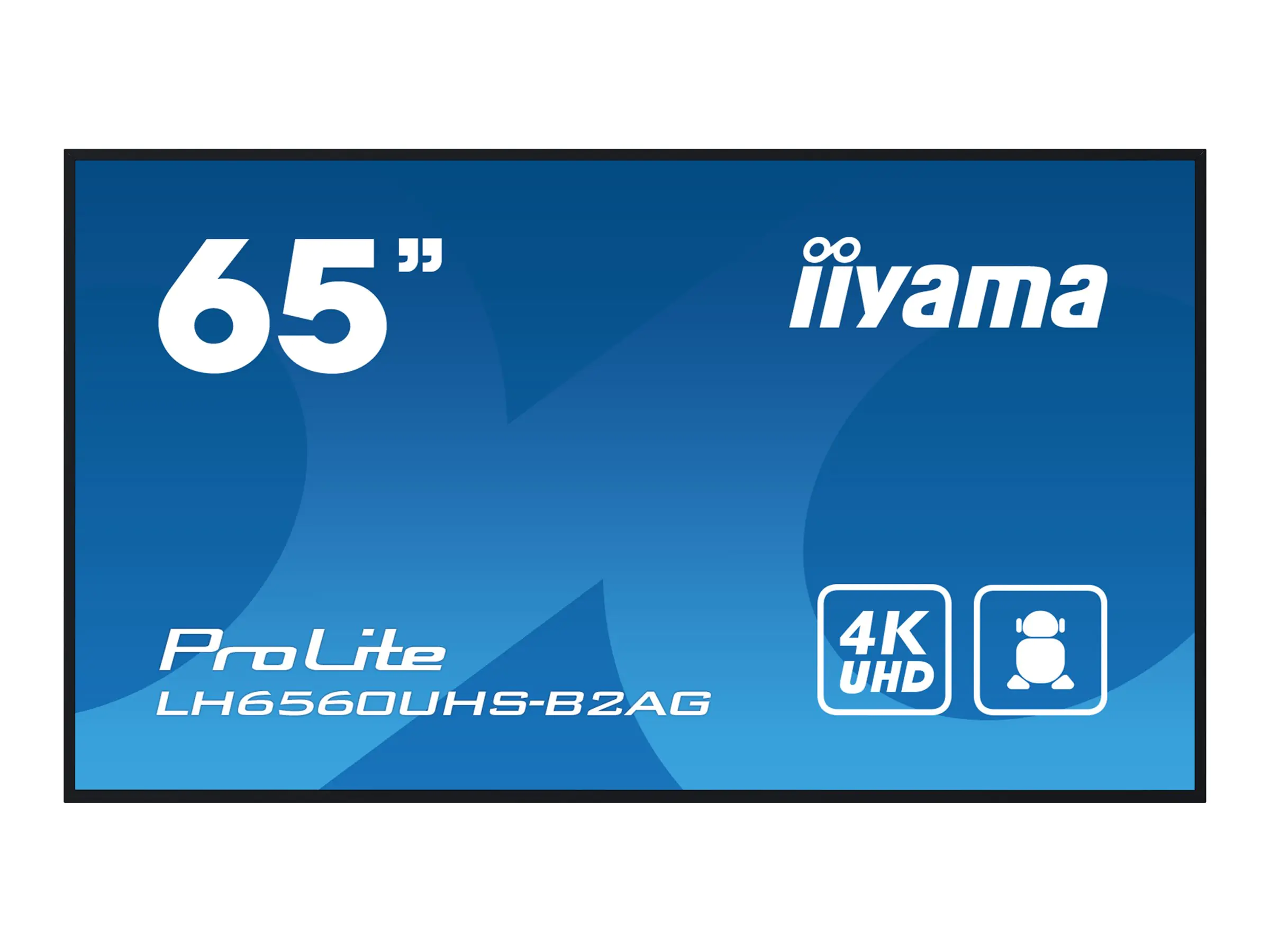 Iiyama ProLite LH6560UHS-B2AG - 165 cm (65") Diagonalklasse (164 cm (64.5") sichtbar) LCD-Display mit LED-Hintergrundbeleuchtung - Digital Signage - mit integrierter Media-Player und drahtloser Medien-Empfänger - 4K UHD (2160p) 3840 x 2160 - Edge LED - sc