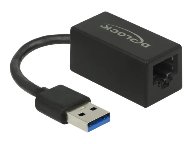 Delock - Netzwerkadapter - USB 3.2 Gen 1 - Gigabit Ethernet x 1 - Schwarz