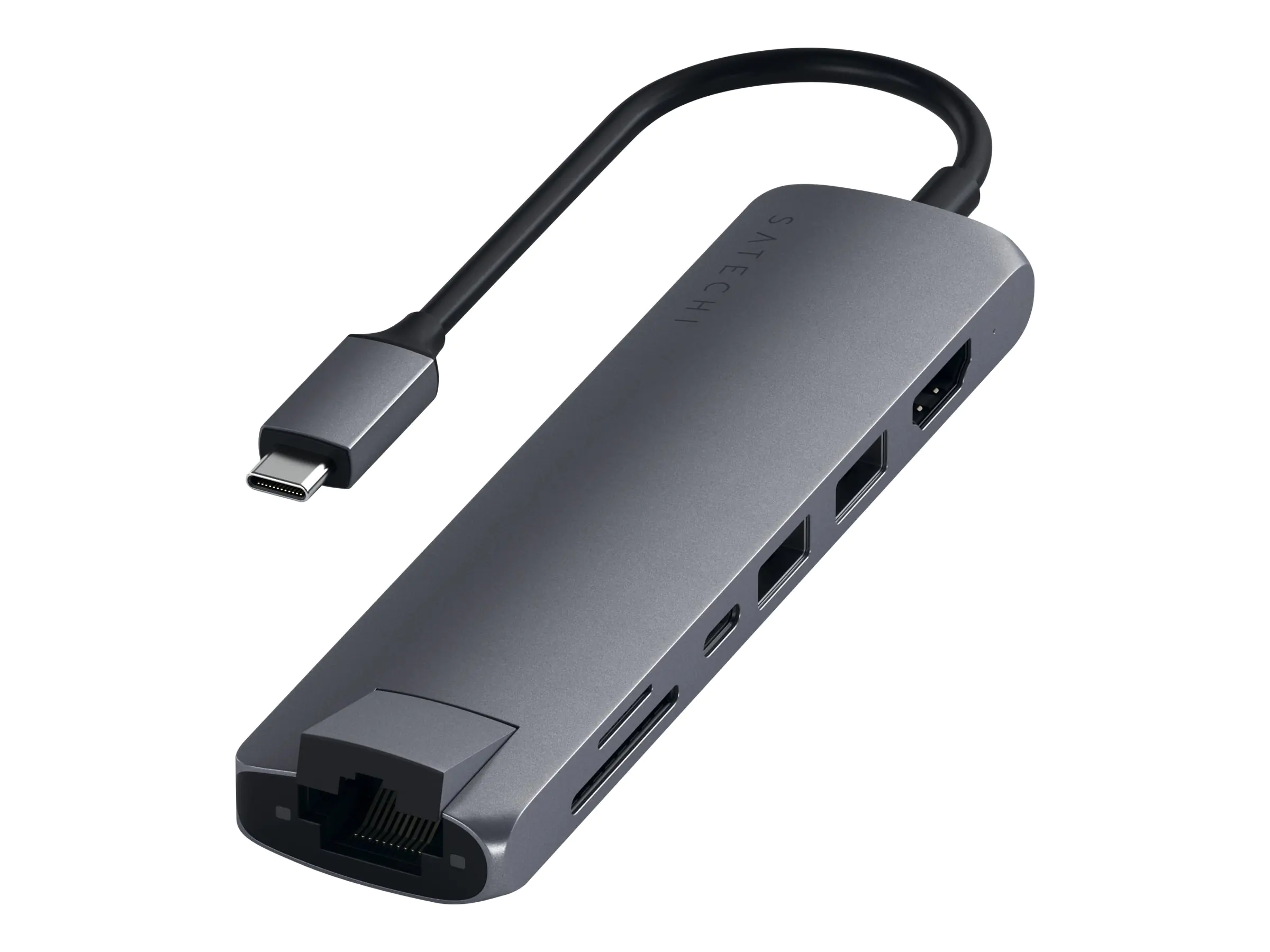 Satechi USB-C Slim Multi-Port with Ethernet Adapter ST-UCSMA3M