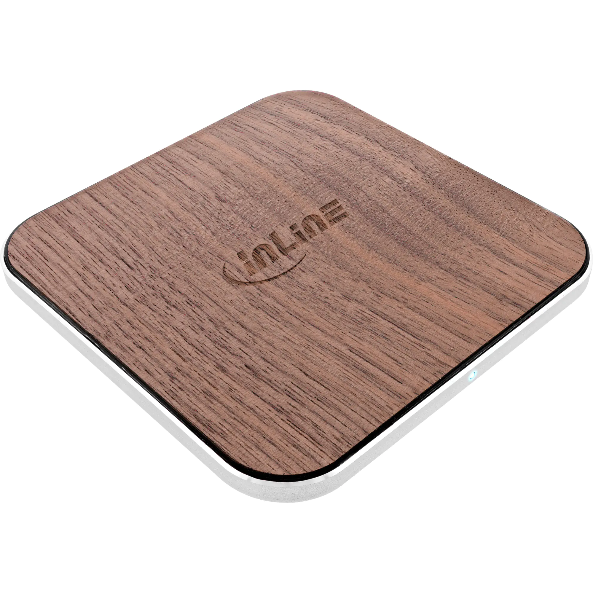 InLine Qi woodcharge wireless fast charger Smartphone kabellos laden 5/7.5/10W/15W