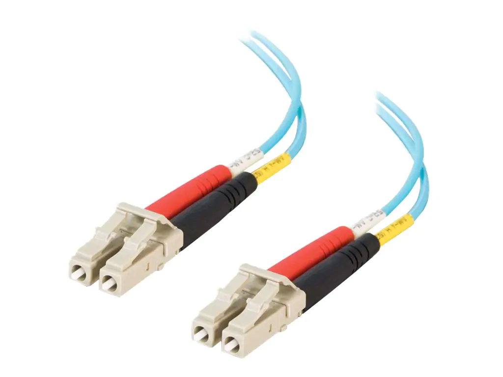 C2G LC-LC 10Gb 50/125 OM3 Duplex Multimode PVC Fiber Optic Cable (LSZH) - Netzwerkkabel - LC Multi-Mode (M) zu LC Multi-Mode (M) - 1 m - Glasfaser - Duplex - 50/125 Mikrometer - OM3 - halogenfrei - Aquamarin