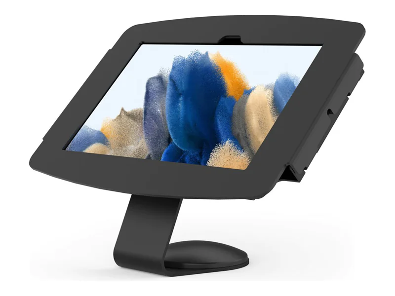 Compulocks Galaxy Tab A8 10.5" Space Enclosure Core Counter Stand or Wall Mount - Befestigungskit (Aufstellung) - 45° Betrachtungswinkel - für Tablett - verriegelbar - Aluminium, Stahl - Schwarz - Bildschirmgröße: 26.7 cm (10.5") - Montageschnittstelle: 1
