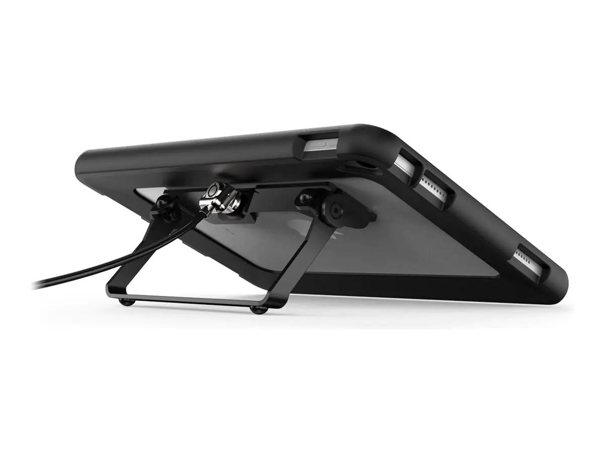 Compulocks iPad mini 8.3" Secured Kickstand - Schutzhülle hintere Abdeckung für Tablet - Ständer - Gummi, Metall - Schwarz - für Apple 10.9-inch iPad (10. Generation)