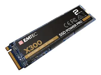 EMTEC Power Pro X300 - SSD - 2 TB - intern - M.2 2280 - PCIe 3.0 x4 (NVMe) ECSSD2TX300