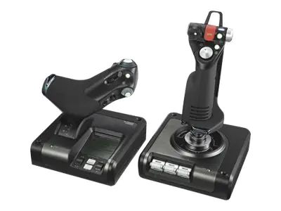 Saitek X52 Flight Control System - Joystick und Gasregler - 10 Tasten - kabelgebunden