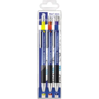 STAEDTLER Druckbleistift Mars 775 SC WP3 B sortiert 3 St./Pack. STAEDTLER Druckbleistift Mars 775 SC WP3 B sortiert 3 St./Pack.