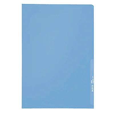 Leitz Sichthülle Standard DIN A4 0,13mm oben, rechts offen dokumentenecht Polypropylenfolie blau genarbt 100 St./Pack. Leitz Sichthülle Standard DIN A4 0,13mm oben, rechts offen dokumentenecht Polypropylenfolie blau genarbt 100 St./Pack.