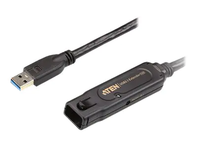 ATEN UE3310 - USB-Verlängerungskabel - USB Typ A (M) bis USB Typ A (W) eingerastet - USB 3.1 Gen1 - 10 m - aktiv - Schwarz