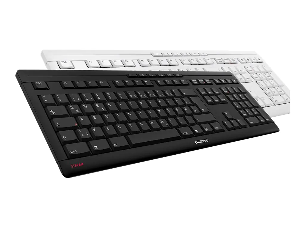 CHERRY STREAM KEYBOARD - Tastatur - USB - Deutsch - Tastenschalter: CHERRY SX - Schwarz CHERRY STREAM KEYBOARD - Tastatur - USB - Deutsch - Tastenschalter: CHERRY SX - Schwarz