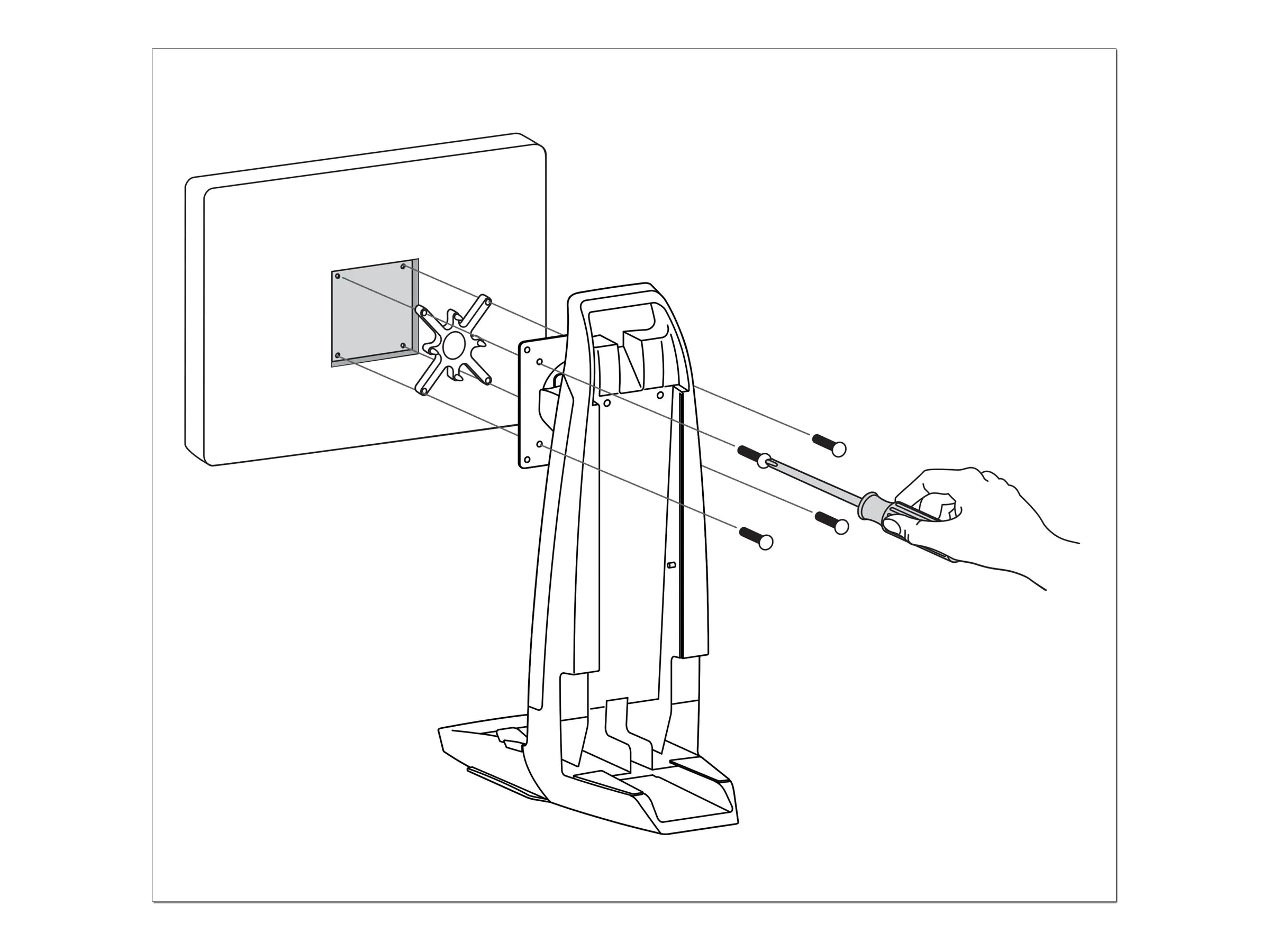 Ergotron Spacer Kit for Recessed Display Interface - Montagekomponente (Abstandshalter, 4 Schrauben)