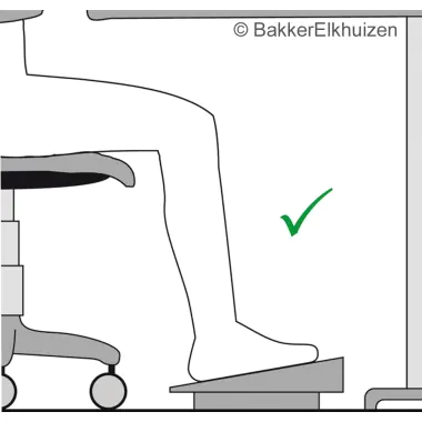 BakkerElkhuizen Fußstütze Pro 959 Footrest BNEFRP959 BakkerElkhuizen Fußstütze Pro 959 Footrest BNEFRP959