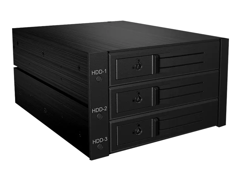 RaidSonic ICY BOX IB-563SSK - Gehäuse für Speicherlaufwerke mit Lüfter - 3.5" (8.9 cm) - Schwarz