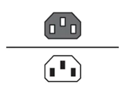 Zebra - Spannungsversorgungs-Verlängerungskabel - power IEC 60320 C13 zu IEC 60320 C14 - 1 m