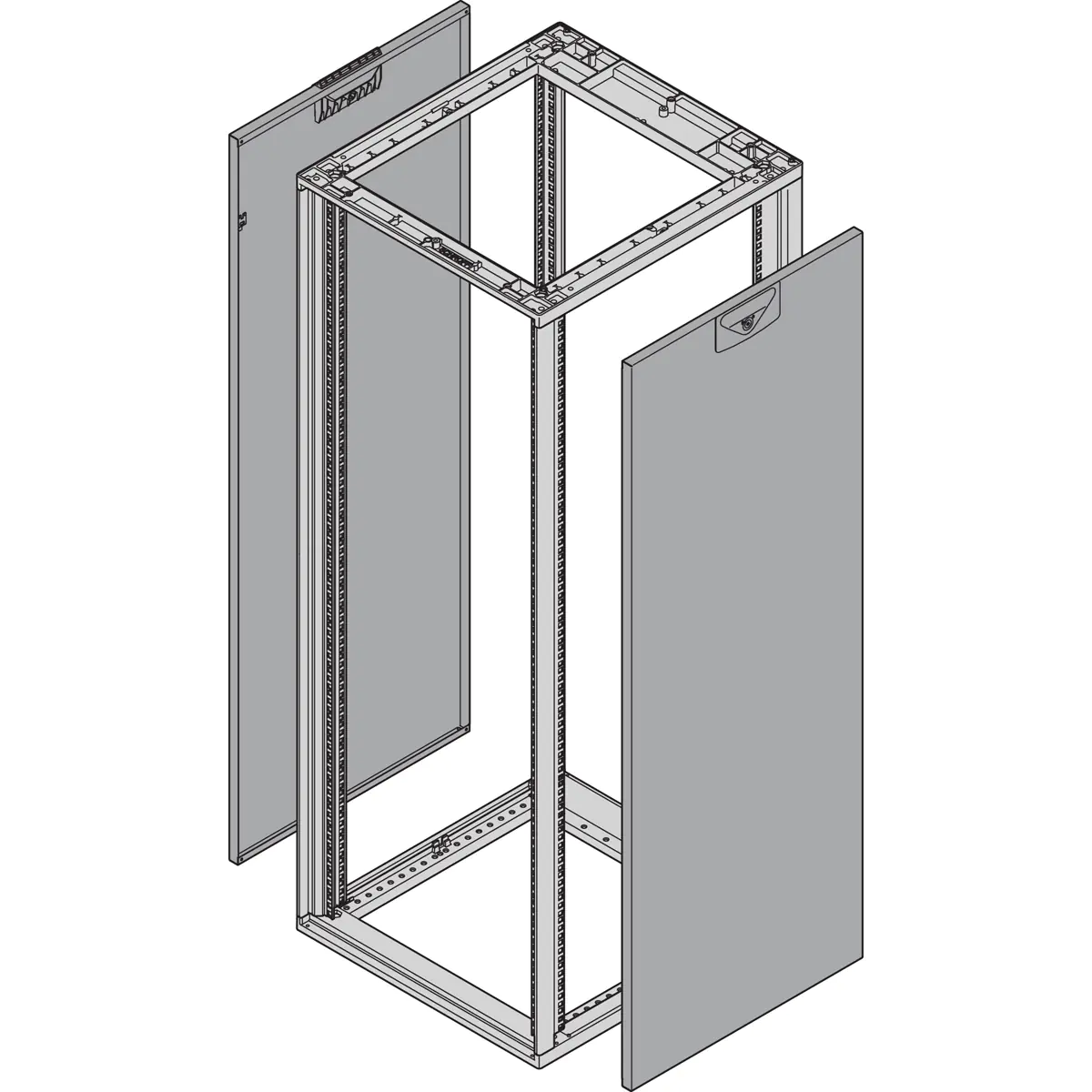 SCHROFF SEIT.WD. 500T SL 7021 2X - Rack-Zubehör