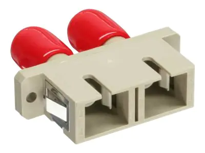 InLine - Netzwerkkoppler - ST multi-mode (W) bis SC multi-mode (W) - Glasfaser - beige