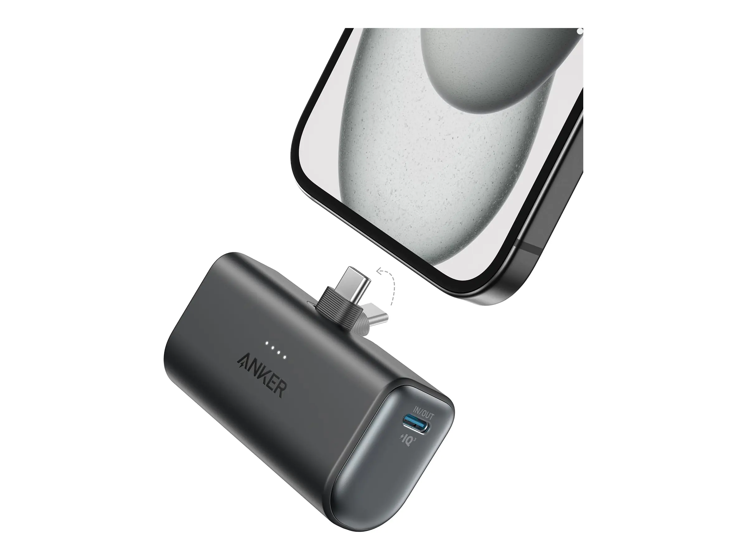 ANKER Nano - Powerbank - 5000 mAh - 22.5 watt - 3 A - IQ 3.0 - 2 Ausgabeanschlussstellen (USB-C) A1653H11