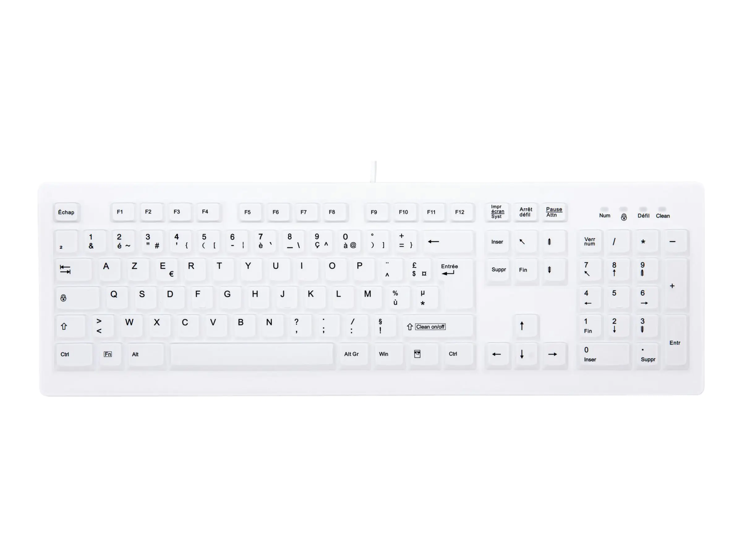 Active Key MedicalKey AK-C8100 - Tastatur - USB - AZERTY - Französisch - weiß Active Key MedicalKey AK-C8100 - Tastatur - USB - AZERTY - Französisch - weiß