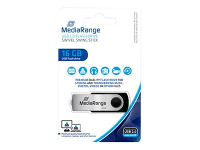 MediaRange USB Flexi-Drive - USB-Flash-Laufwerk - 16 GB - USB 2.0 MediaRange USB Flexi-Drive - USB-Flash-Laufwerk - 16 GB - USB 2.0