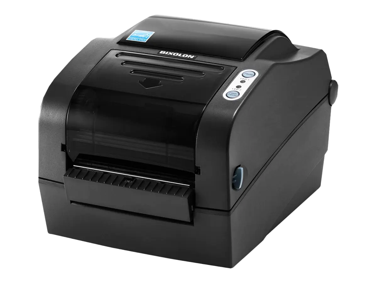 Bixolon SLP-TX423 - Etikettendrucker - Thermodirekt / Thermotransfer - Rolle (11 cm) - 300 dpi - bis zu 127 mm/Sek. - parallel, USB, seriell, Bluetooth - Dunkelgrau