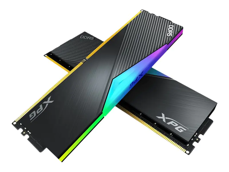 XPG LANCER RGB - DDR5 - Kit - 32 GB: 2 x 16 GB - DIMM 288-PIN - 7200 MHz / PC5-57600 - CL34 - 1.4 V - ungepuffert - on-die ECC - Schwarz