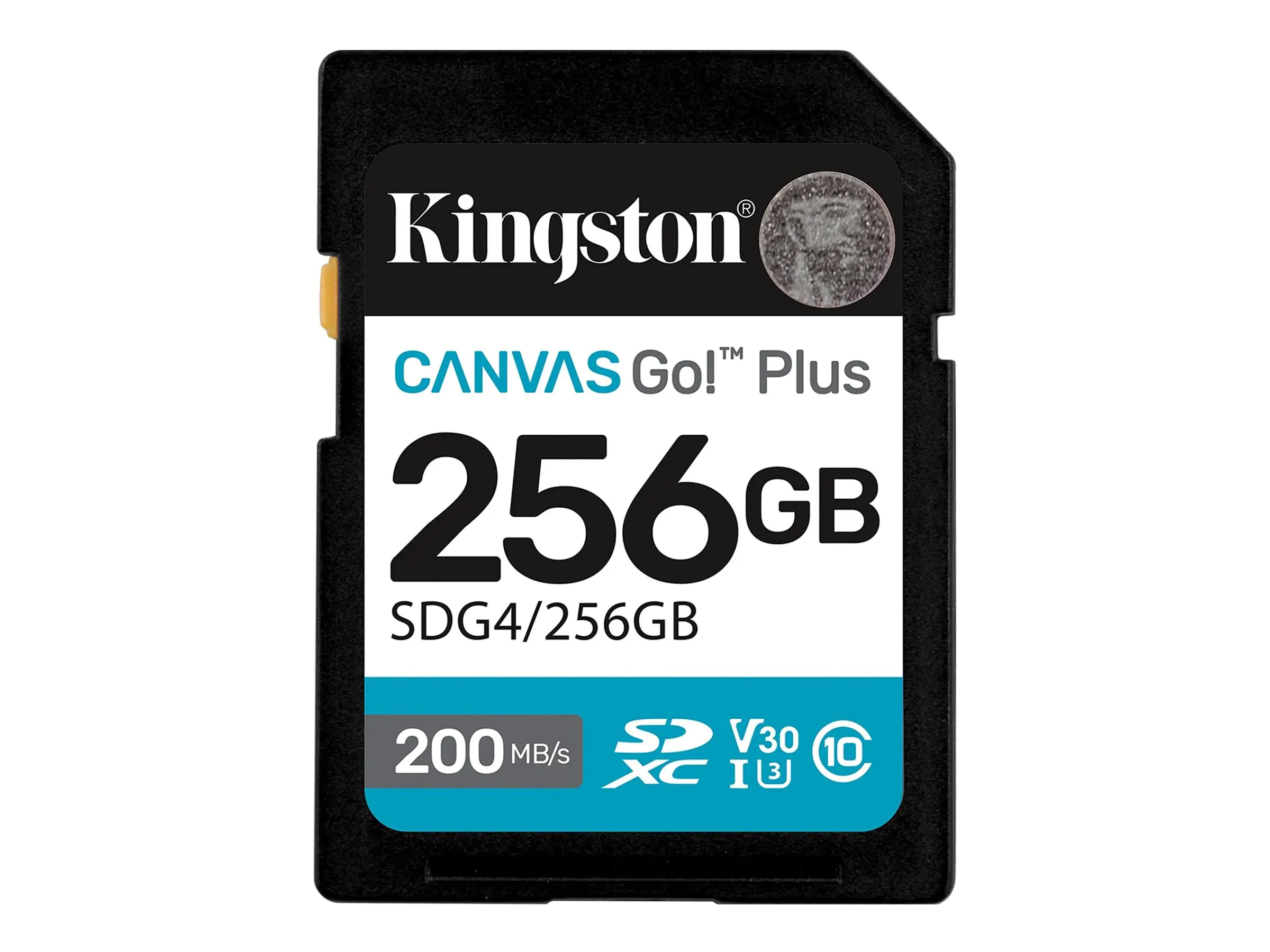 Kingston Canvas Go! Plus - Flash-Speicherkarte - 256 GB - Video Class V30 / UHS-I U3 / Class10 - SDXC UHS-I