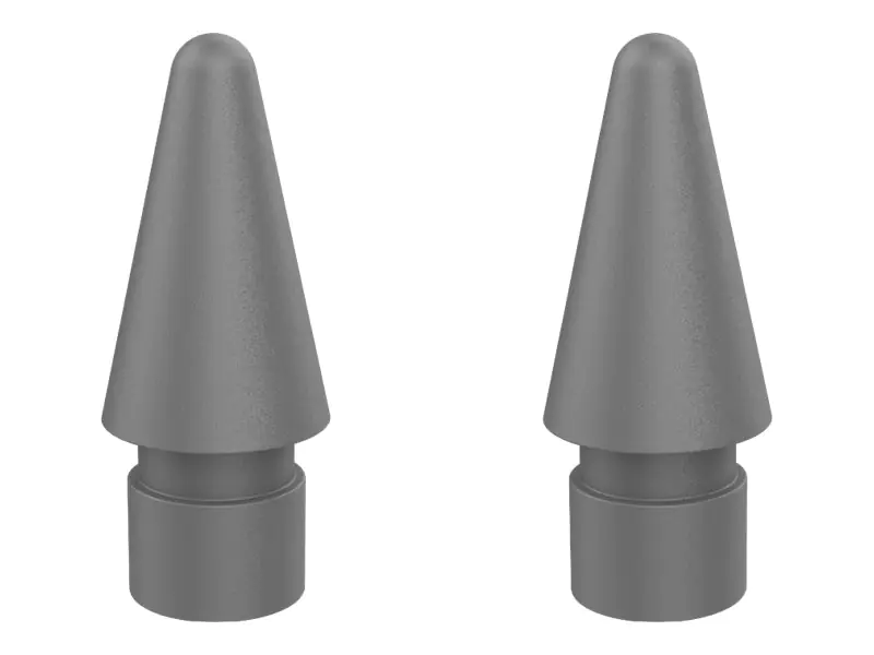 DEQSTER Aktive Stylusspitze - extra feine Spitze - Grau (Packung mit 2)