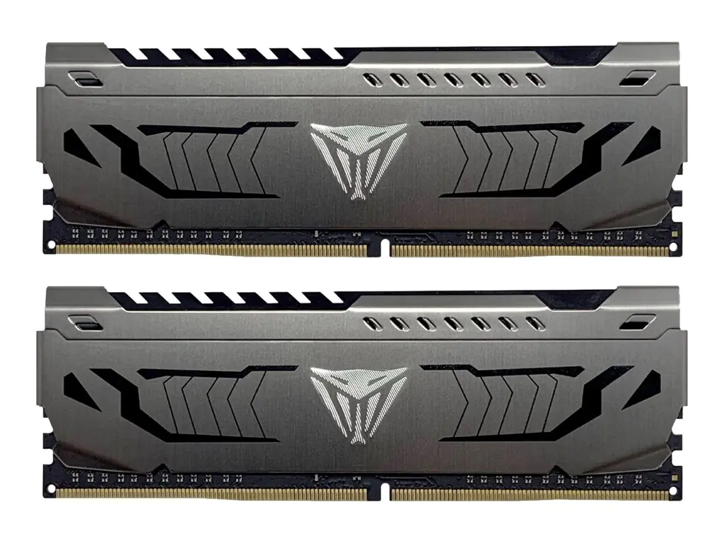Patriot Extreme Performance Viper Steel - DDR4 - kit - 16 GB: 2 x 8 GB - DIMM 288-PIN - 3600 MHz / PC4-28800 - CL18 - 1.35 V - ungepuffert - non-ECC - Schwarz, gunmetal-grau