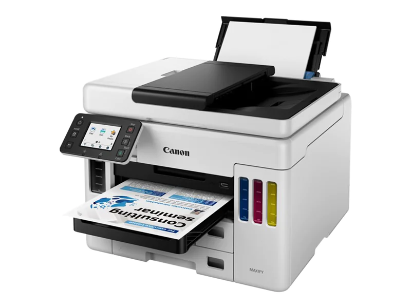 Canon MAXIFY GX7050 - Multifunktionsdrucker - Farbe - Tintenstrahl - nachfüllbar - Legal (216 x 356 mm)/A4 (210 x 297 mm) (Original) - A4/Legal (Medien) - bis zu 24 ipm (Drucken) - 600 Blatt - 33.6 Kbps - LAN, Wi-Fi(n), USB 2.0, USB-Host Canon MAXIFY GX7050 - Multifunktionsdrucker - Farbe - Tintenstrahl - nachfüllbar - Legal (216 x 356 mm)/A4 (210 x 297 mm) (Original) - A4/Legal (Medien) - bis zu 24 ipm (Drucken) - 600 Blatt - 33.6 Kbps - LAN, Wi-Fi(n), USB 2.0, USB-Host