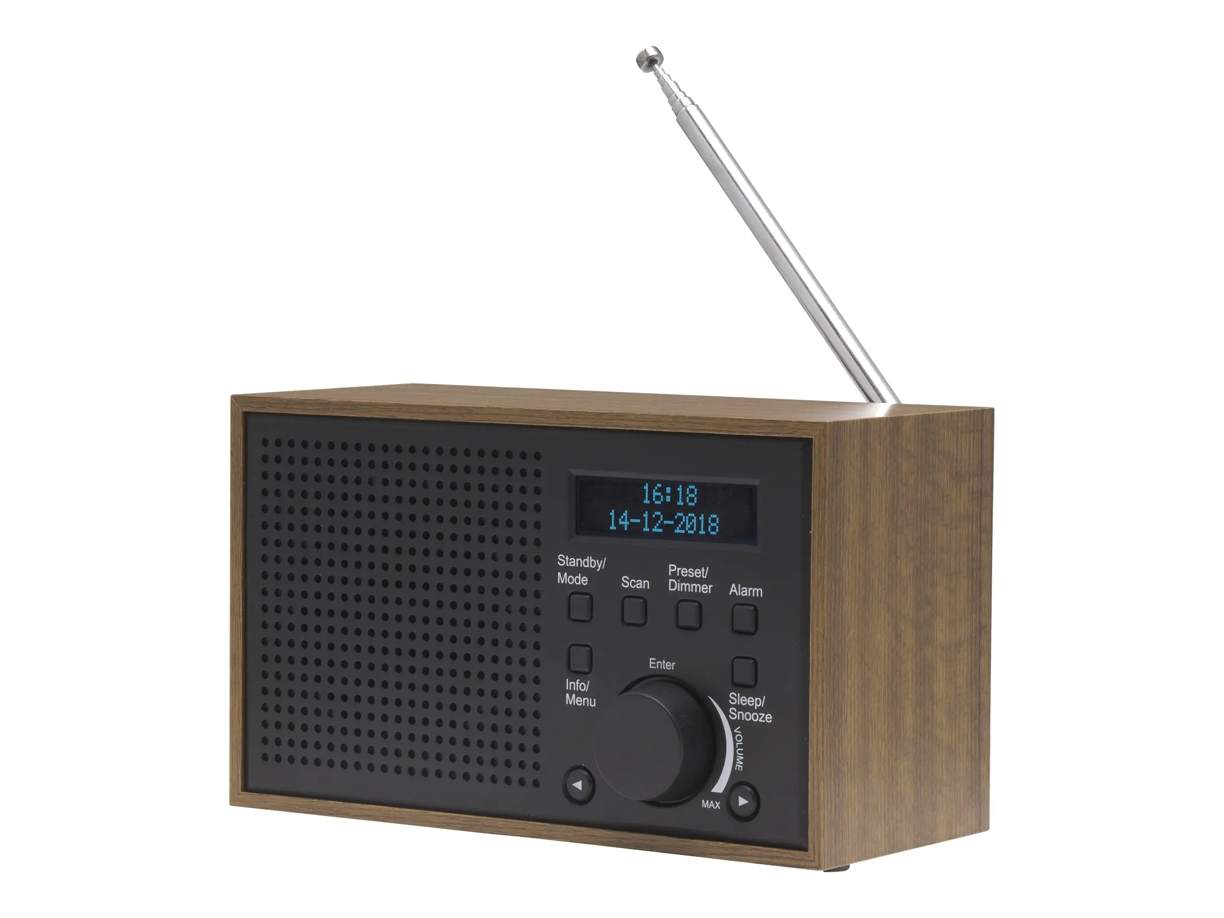 DENVER DAB-46 - Tragbares DAB-Radio - 2 Watt - Dunkelgrau